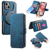 Magnetic Detachable Card Pocket Multifunctional Leather Case For Iphone