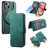 Magnetic Detachable Card Pocket Multifunctional Leather Case For Iphone