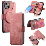 Magnetic Detachable Card Pocket Multifunctional Leather Case For Iphone