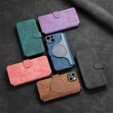 Magnetic Detachable Card Pocket Multifunctional Leather Case For Iphone