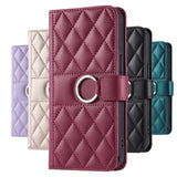 Luxury Leather Flip Wallet Bracket Protect  Case For iPhone