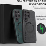Magnetic Leather Phone Case For Samsung