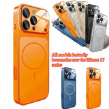 Magnetic Shockproof  Glass Case for iPhone
