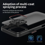 Matte With Metal Camera Lens Protection Case For iPhone