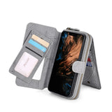 Detachable Flip Business Wallet Leather Case For Iphone