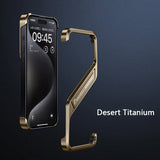 Metal Invisible Aluminum Rimless Holder Case For iPhone