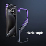 Metal Invisible Aluminum Rimless Holder Case For iPhone