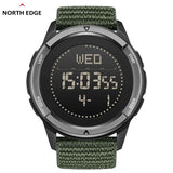 Outdoor Sports Compass Waterproof Carbon Fiber  Nylon Strap Watches for Men