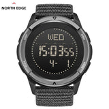 Outdoor Sports Compass Waterproof Carbon Fiber  Nylon Strap Watches for Men
