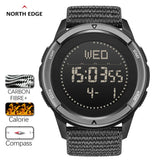 Outdoor Sports Compass Waterproof Carbon Fiber  Nylon Strap Watches for Men