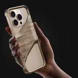 Native Solid Wood Metal Frameless Aluminum Alloy Frame Bumper Case For iPhone