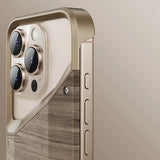 Native Solid Wood Metal Frameless Aluminum Alloy Frame Bumper Case For iPhone