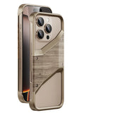 Native Solid Wood Metal Frameless Aluminum Alloy Frame Bumper Case For iPhone
