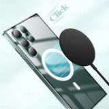 New Streamer Frosted Metal Magnetic Aluminum Alloy Frame Case For Samsung Galaxy