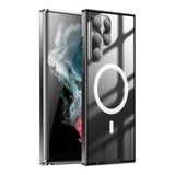 New Streamer Frosted Metal Magnetic Aluminum Alloy Frame Case For Samsung Galaxy