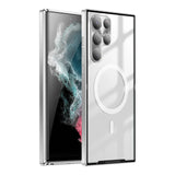 New Streamer Frosted Metal Magnetic Aluminum Alloy Frame Case For Samsung Galaxy