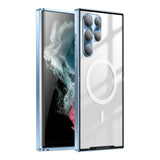 New Streamer Frosted Metal Magnetic Aluminum Alloy Frame Case For Samsung Galaxy