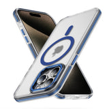 Two-color magnetic wireless charging transparent Case for iPhone