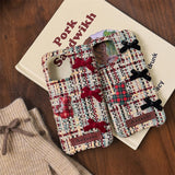 Flannel woolen 3D puppy Case for iPhone