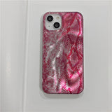Simple and stylish three-color snake pattern Case for iPhone