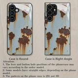 Old Rust Texture Tempered Glass Phone Case for Samsung