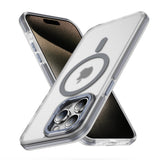 Two-color magnetic wireless charging transparent Case for iPhone