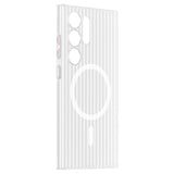Corrugated Grating Anti-Slip Strip Magnetic Skin-Feel Full-Coverage Drop-Proof Phone Case for Samsung