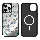 Mother-of-pearl style mirror-finish phone case For iPhone