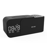 Retro Bluetooth Speaker with Radio Wireless Charging Bluetooth Speaker TF Card Clock Outdoor Speaker