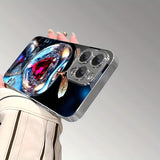 Electroplated Tempered Glass Lens Protection Case For iPhone