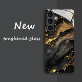 Trending dark-style gilded, scratch-resistant phone case For Samsung