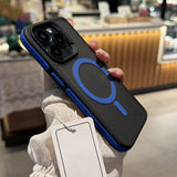 Luxury Matte Armor Magnetic Case For iPhone