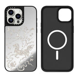 Mother-of-pearl style mirror-finish phone case For iPhone