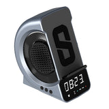 Retro Bluetooth Speaker with Radio Wireless Charging Bluetooth Speaker TF Card Clock Outdoor Speaker
