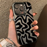 Luxury Hot Black Water Ripple Case for IPhone