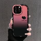 Gradient Matte Case for iPhone – LOVE YOU & LUCKY Smiley Designs