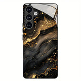 Trending dark-style gilded, scratch-resistant phone case For Samsung