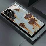 Old Rust Texture Tempered Glass Phone Case for Samsung