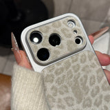 Premium instant glitter leopard print case for iPhone