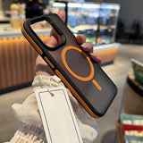 Luxury Matte Armor Magnetic Case For iPhone