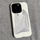 Simple ins style white garbage bag  Case for iPhone