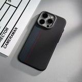 Kevlar-pattern magnetic glow-in-the-dark shockproof hard case For iPhone
