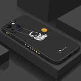 Cartoon Swing Astronaut Case for iPhone
