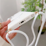 Metallic Paint Magnetic Drop-Proof Crossbody Nail Phone Case for Samsung