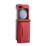 Flip Wallet Card Holder Cover With Lanyard For Samsung Z Flip