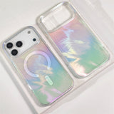 Feather-colored Gradient Magnetic Phone Case for IPhone