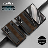Drop-resistant case with integrated pen slot and screen protector For Samsung Z Fold