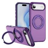 Skin-feel Magnetic Bracket Slide Case For iPhone