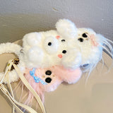 3D Dog Fluffy Phone Soft Case for IPhone