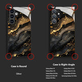 Trending dark-style gilded, scratch-resistant phone case For Samsung